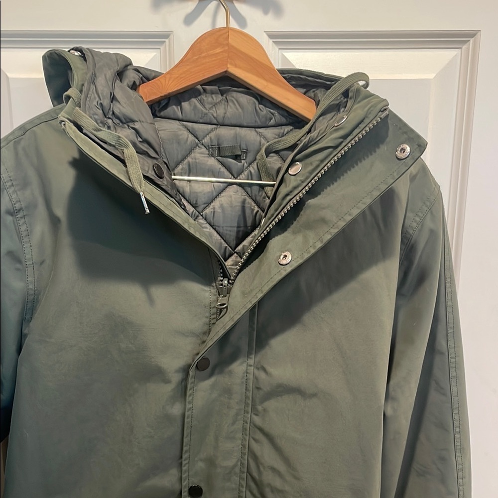 Samsoe Samsoe - Men's Green Hooded Jacket - Picture 5 of 12